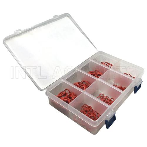 auto ac air conditioning O-RINGS BIG 8 SIZE O-RING KIT CASE NBR PACKING WITH ORANGE (320PCS)