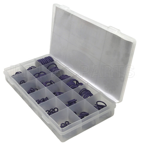 18 SIZE O-RING KIT CASE NBR PACKING WITH PURPLE 265PCS