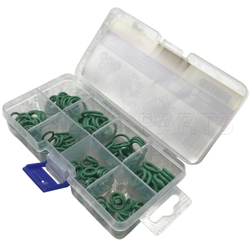 MID 8 SIZE O-RING KIT CASE NBR PACKING WITH GREEN (145PCS)