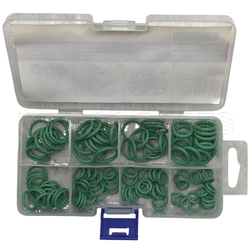 MID 8 SIZE O-RING KIT CASE NBR PACKING WITH GREEN (145PCS)