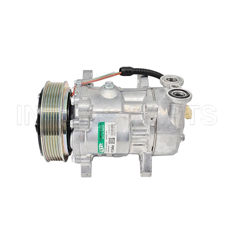 Sanden 6V12 SD6V12 AC COMPRESSOR for PEUGEOT 206 1.4L 6453CN 6453EH