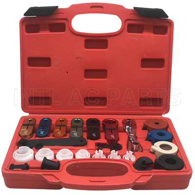 22Pcs Fuel Air Conditioning AC Transmission Line Disconnect Oil Cooler Tool Set Oil Cooler Line Quick Disconnect Tool Kit