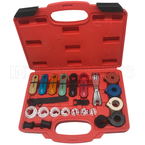 22Pcs Fuel Air Conditioning AC Transmission Line Disconnect Oil Cooler Tool Set Oil Cooler Line Quick Disconnect Tool Kit