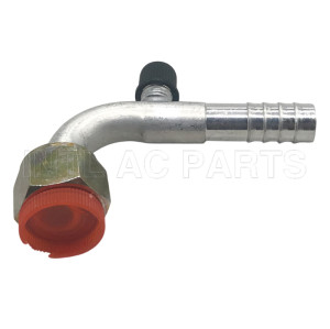 #10 90 degree female oring barb hose fitting /connector/coupling with Al joint R12 value