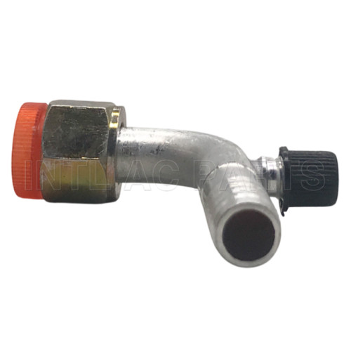 #10 90 degree female oring barb hose fitting /connector/coupling with Al joint R12 value