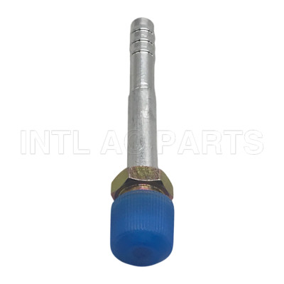 universal auto air conditioning hose barb fitting crimp on fitting hose connector male #6 straight