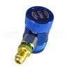 Low Side R1234yf Coupler (12 mm-F x 14 mm) with extended disconnect protection sleeve TO 7626C