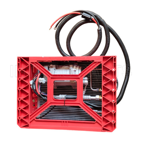 Parking AC Assembly Plastic model red outer unit gray inner unit 12V