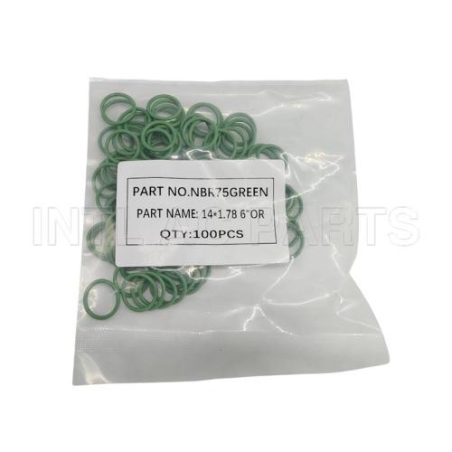 O-RING 14*1.78mm NBR Green Auto Air conditioner New Seal Ring / Washer 1910044 1530487 1530979