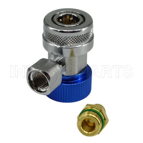 Universal 90° quick connector blue low pressure TO 2934C  2421115