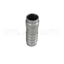 A/C Refrigerant Hose Fitting through tube pipe aluminum End  Barb 3 Inner Weld-On  EX 5296C FT 0004C #12