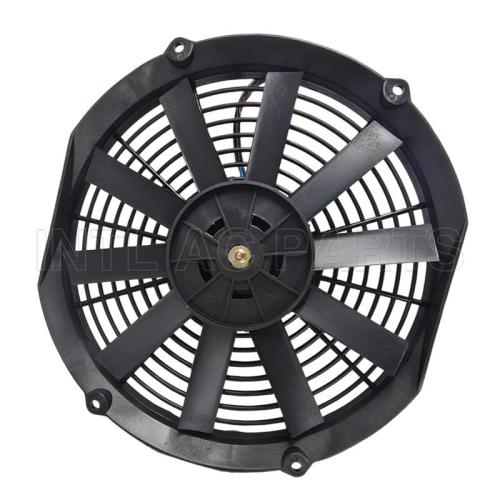 Cooling Fan / Auto AC Fan 12 inch 24V 80W round frame with 10 straight blade