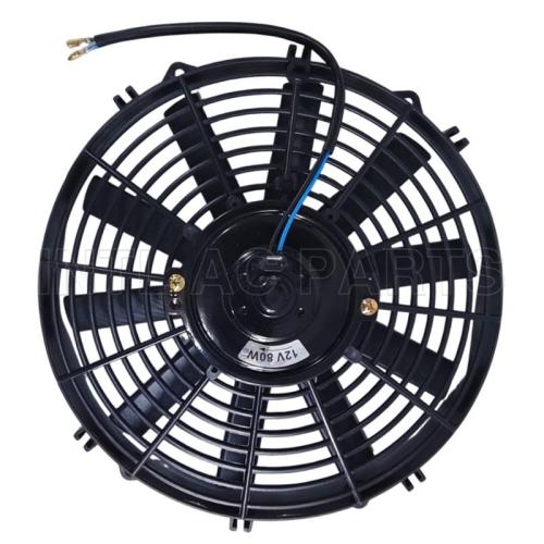 Cooling Fan / Auto AC Fan 12 inch 12V 80W round frame with 10 straight blade