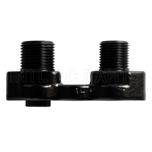 Universal A/C compressor Fitting Adapter Horizontal Port/Tube manifold fitting 3/4" x 7/8" RC.440.036