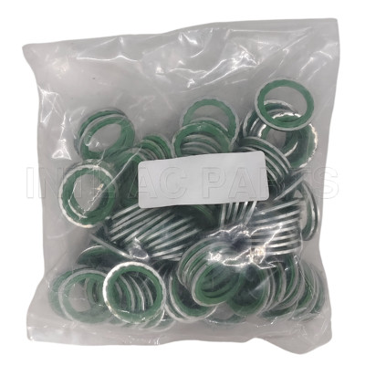 SLIVER WASHER SEAL/GASKET size :1.3*25.1*17.2mm HNBR GREEN