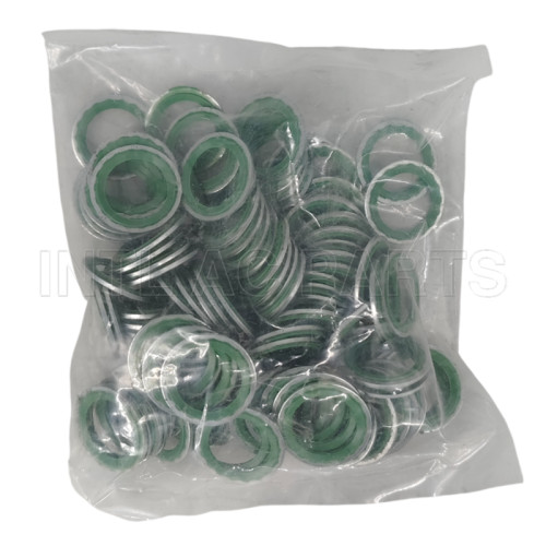 SLIVER WASHER SEAL/GASKET size :1.3*25.1*17.2mm HNBR GREEN