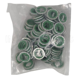 1.3mm*19.0mm*11.1mm Car a/c ac compressor shaft seal Silver sellos HNBR GREEN