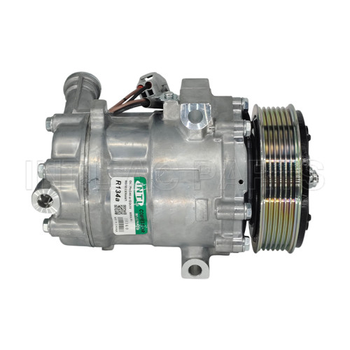 Sanden SD6V12 1461F Auto AC Compressor Fiat/ Opel/ Peugeot /Alfa Romeo 12V 8FK351114791