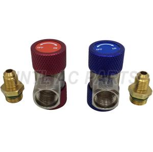 90 degree R134A Quick Connectors Adaptors high/low Brass Couplers For Auto Air conditioning System