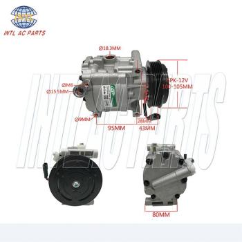 Compressor denso SCSB06 SCS06 for Fiat stilo Punto Idea 500 bravo Panda 1.2 1.4 2003- /Lancia Musa Ypsilon 46782669 51747318 5A7875000 447100-1870 5A787-5000