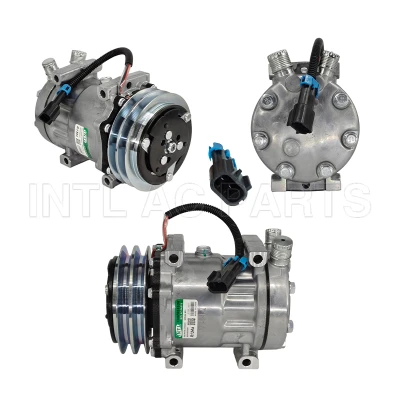 Sanden 4780 4654 4626 SD7H15 2PK 132mm AC compressor for Freightliner Navistar Kenworth Mack Peterbilt Volvo