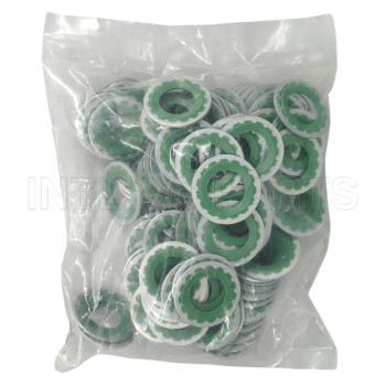 HNBR GREEN A/C Compressor Sealing Washer Kit 27.9*15.5*1.2mm