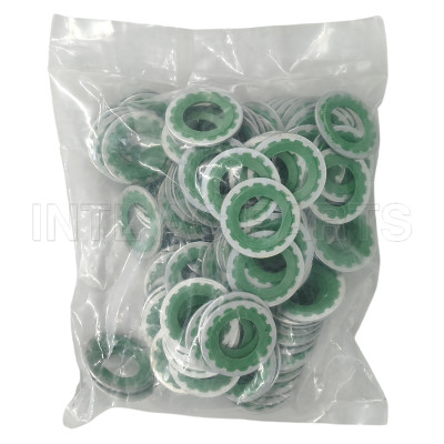 HNBR GREEN A/C Compressor Sealing Washer Kit 27.9*15.5*1.2mm