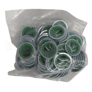 HNBR  Green Auto ac Compressor Shaft Seal Gasket 23.6*15.5*1.3mm