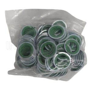 HNBR  Green Auto ac Compressor Shaft Seal Gasket 23.6*15.5*1.3mm