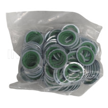HNBR  Green Auto ac Compressor Shaft Seal Gasket 23.6*15.5*1.3mm