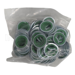 HNBR  Green Auto ac Compressor Shaft Seal Gasket 23.6*15.5*1.3mm
