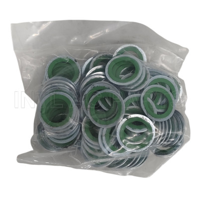 HNBR  Green Auto ac Compressor Shaft Seal Gasket 23.6*15.5*1.3mm