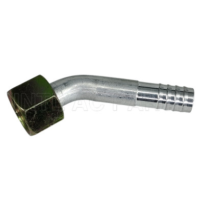 Universal New A/C Refrigerant Hose tube pipe barb Fitting #12 45 degree aluminum Female O-Ring FT 1314C 12112