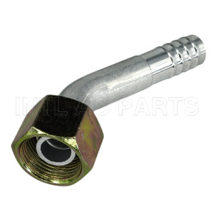 Universal New A/C Refrigerant Hose tube pipe barb Fitting #12 45 degree aluminum Female O-Ring FT 1314C 12112