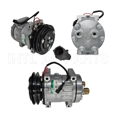 Car Auto AC Compressor Ford-New Holland B95 Backhoe MD HEAD HOR#1X14&1X14