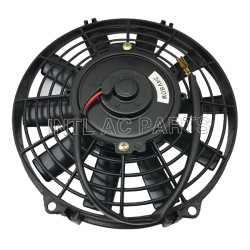9 inch Electric Cooling Condenser Fan 24V 80W Round Frame With 10 Straight Blade Factory Price