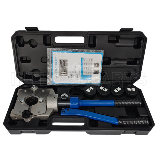 Hydraulic Pipe Crimping Tools Manual Kit Copper Pipe Pressure Clamp + Case
