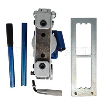 New clamshell pipe press equipped with 6 tons jack