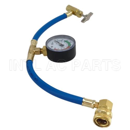 R134a R22 R410a R404a Refrigerant Charging Hose with Gauge Recharge Measuring Tool