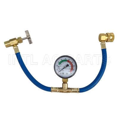 R134a R22 R410a R404a Refrigerant Charging Hose with Gauge Recharge Measuring Tool