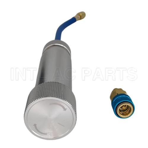 A/C Oil & Dye Injector+Low R12 / R134A Quick Coupler Injection Adapter Kit
