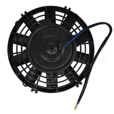 8 inch Electric Cooling Condenser Fan 24V 80W round frame with 10 straight blade
