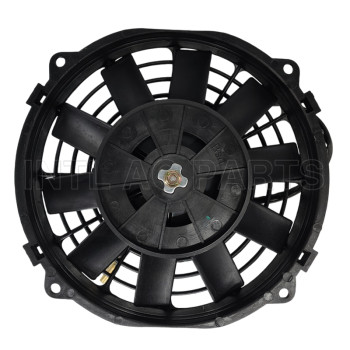 8 inch Electric Cooling Condenser Fan 24V 80W round frame with 10 straight blade