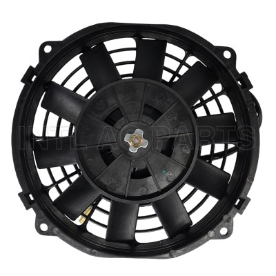 8 inch Electric Cooling Condenser Fan 24V 80W round frame with 10 straight blade