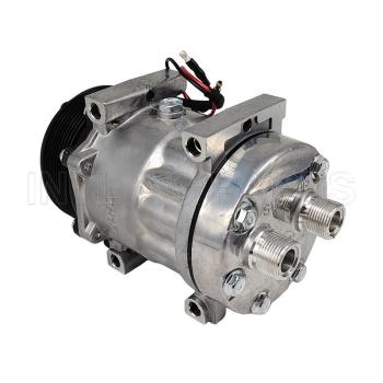 Compressor Modelo 7H15 Caminhao Iveco Vertis 12 Volts 8pk 123mm CC1248SS 8124 TSP0155891 RC.600.506 AIR CONDITIONING COMPRESSOR