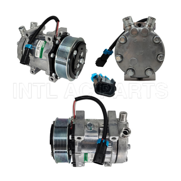 Sanden 7H13 4454 7320 Universal Heavy Duty Ag Applications AC compressor 20-10190 32141 SD4454 14SD7320 C0 7320C