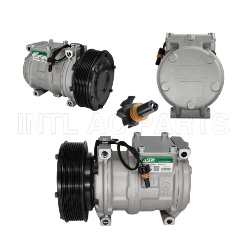 10PA17C A/C Compressor WITHOUT TOP FITTING CAP for JOHN DEERE ANY MODELS RC.600.306 8PK 139MM