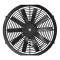 14 inch 12V 80W round frame with 10 straight blade Cooling Fan