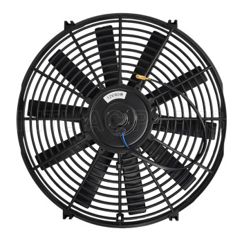 14 inch 12V 80W round frame with 10 straight blade Cooling Fan