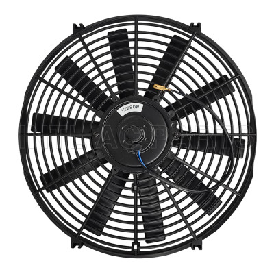14 inch 12V 80W round frame with 10 straight blade Cooling Fan